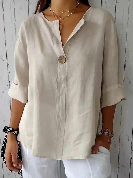 Zamma | Camisa holgada con cuello en V