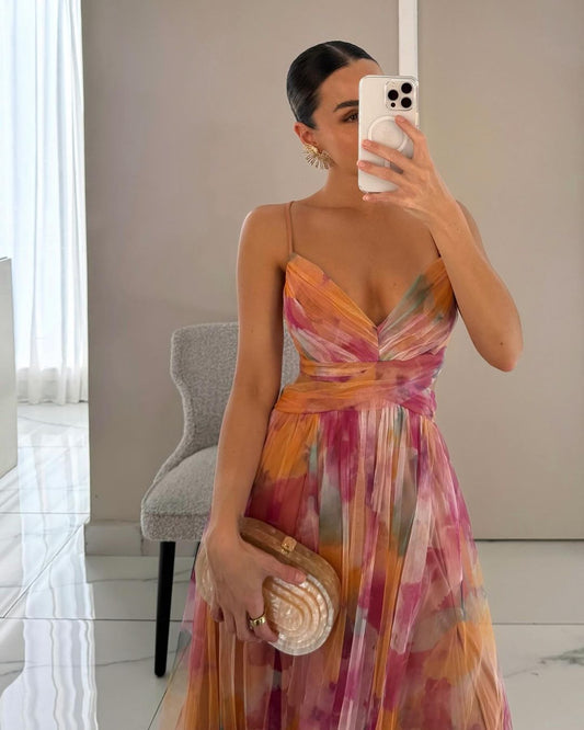 Griselda | Vestido largo con estampado floral