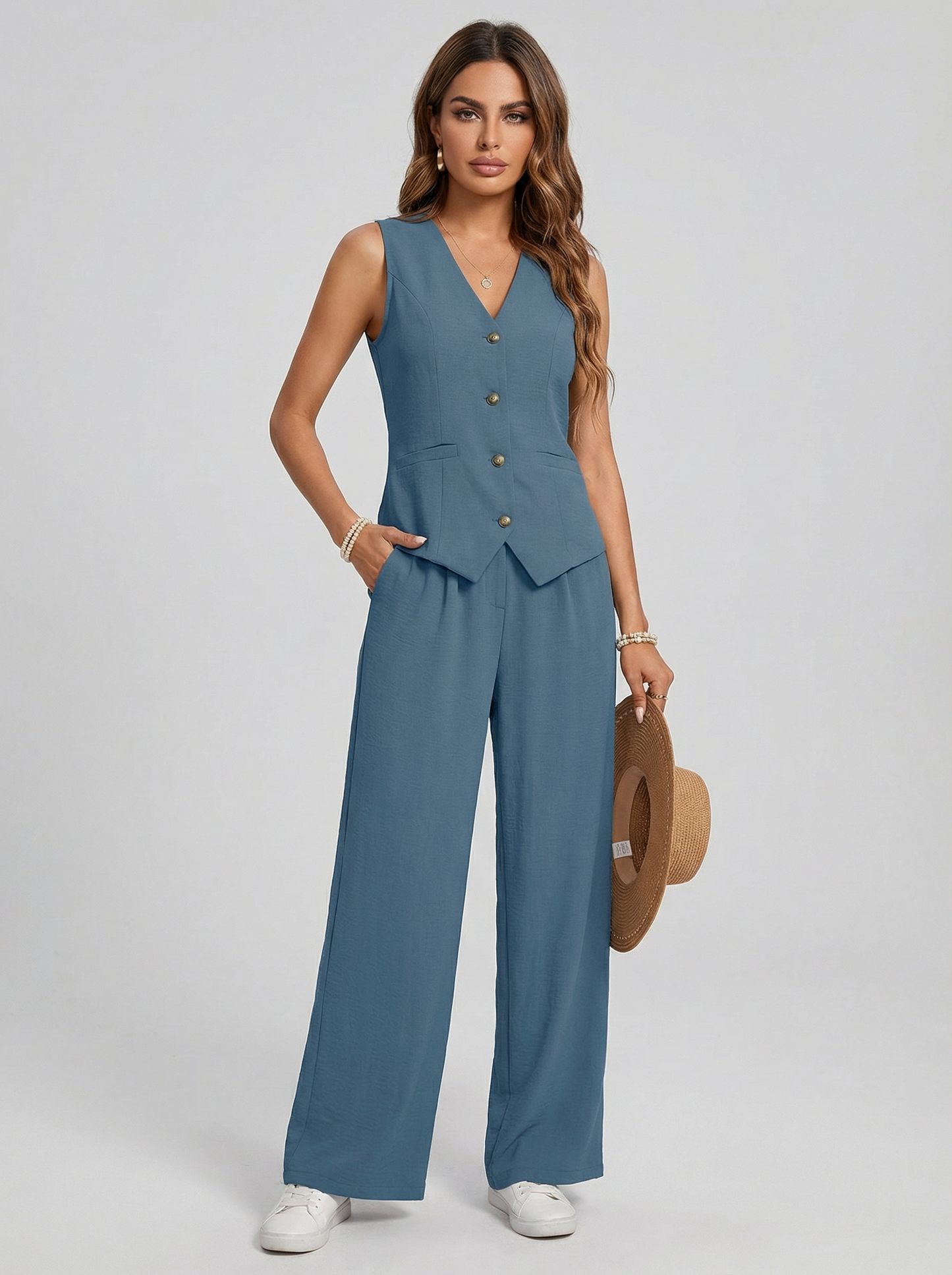 Sofía | Conjunto de chaleco y pantalones