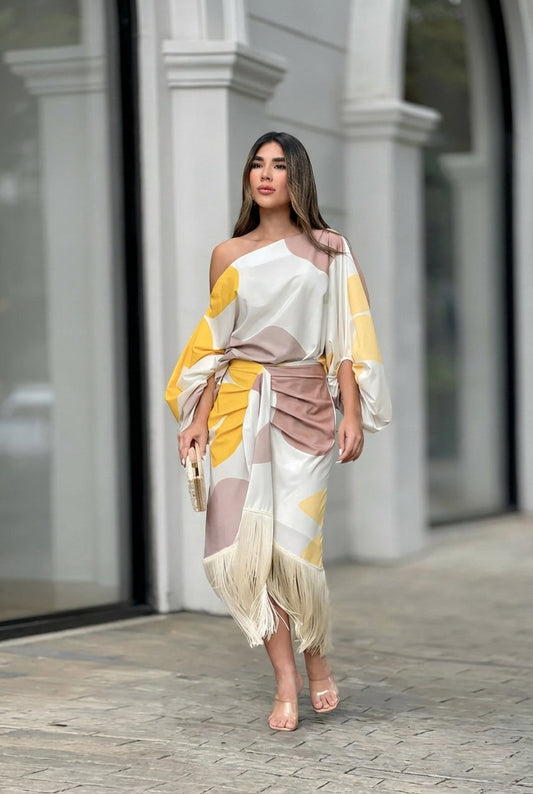 Lorena | Conjunto dos piezas con flecos