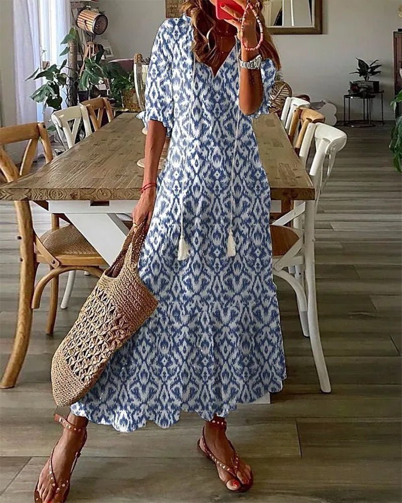 Luna | Vestido midi de estilo bohemio sin esfuerzo