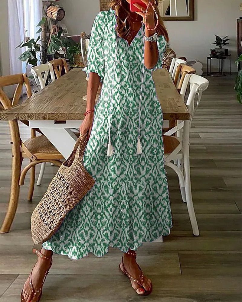 Luna | Vestido midi de estilo bohemio sin esfuerzo