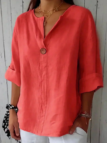 Zamma | Camisa holgada con cuello en V