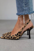 Ivon | Zapatos de tacón D’Orsay con estampado de leopardo