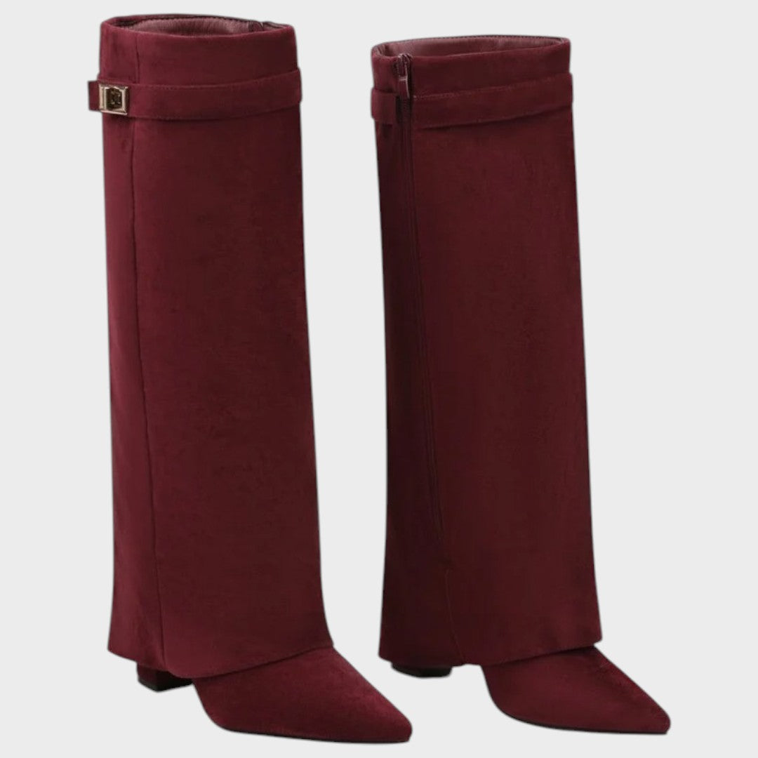 Aurora | Botas de Ante con Caña Alta