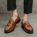 Charles | Mocasines con borlas tejidas