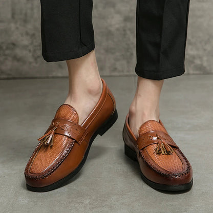Charles | Mocasines con borlas tejidas