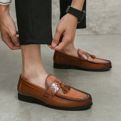 Charles | Mocasines con borlas tejidas
