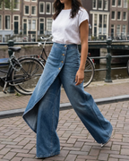 Roxana | Pantalones envolventes de denim