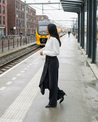 Roxana | Pantalones envolventes de denim