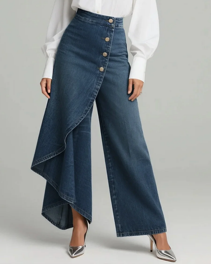 Roxana | Pantalones envolventes de denim