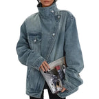 Dalia | Chaqueta asimétrica urbana con botones