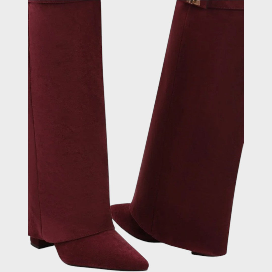 Aurora | Botas de Ante con Caña Alta