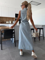 Giorgia | Vestido largo de denim