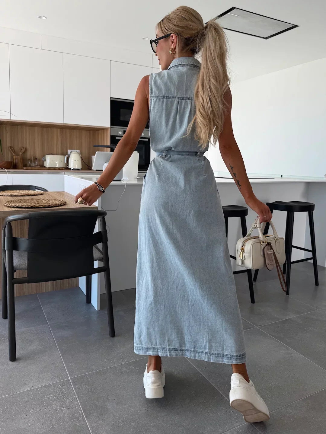 Giorgia | Vestido largo de denim