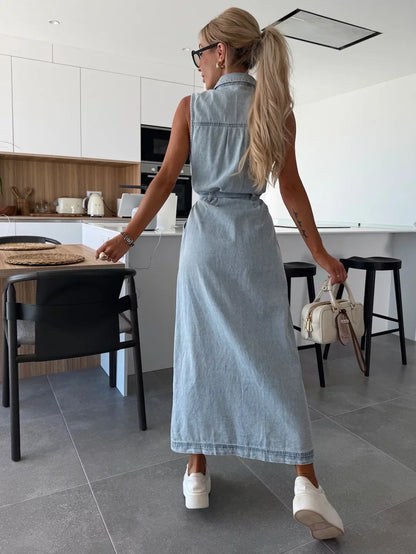 Giorgia | Vestido largo de denim
