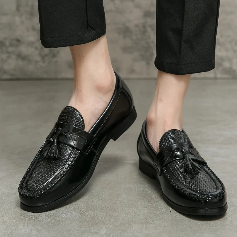 Charles | Mocasines con borlas tejidas