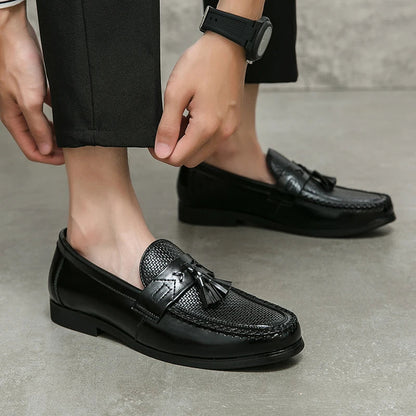 Charles | Mocasines con borlas tejidas