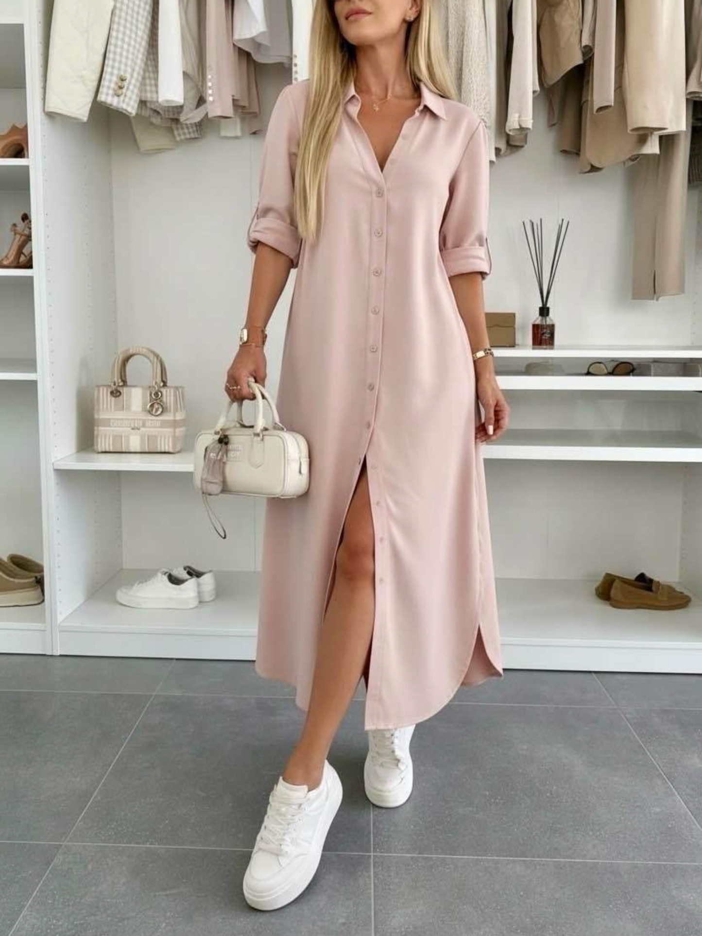 Sofía | Vestido camisero oversize