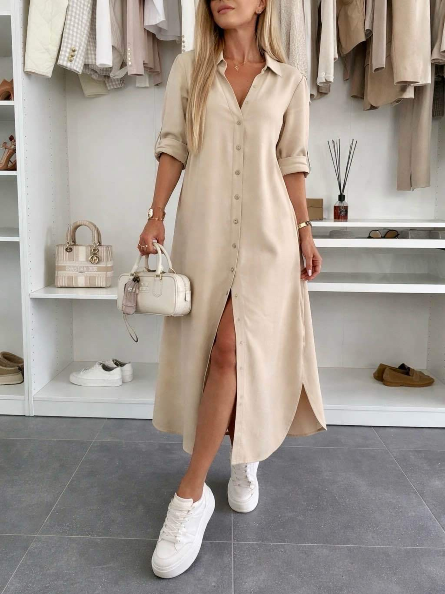 Sofía | Vestido camisero oversize