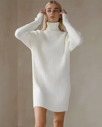 Velvet | Vestido Estilo Jersey con Cuello Alto