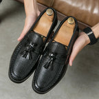 Charles | Mocasines con borlas tejidas