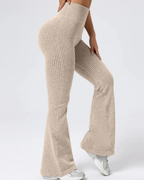 Élysia | Pantalones de Punto Acampanados de Máximo Confort para mujer