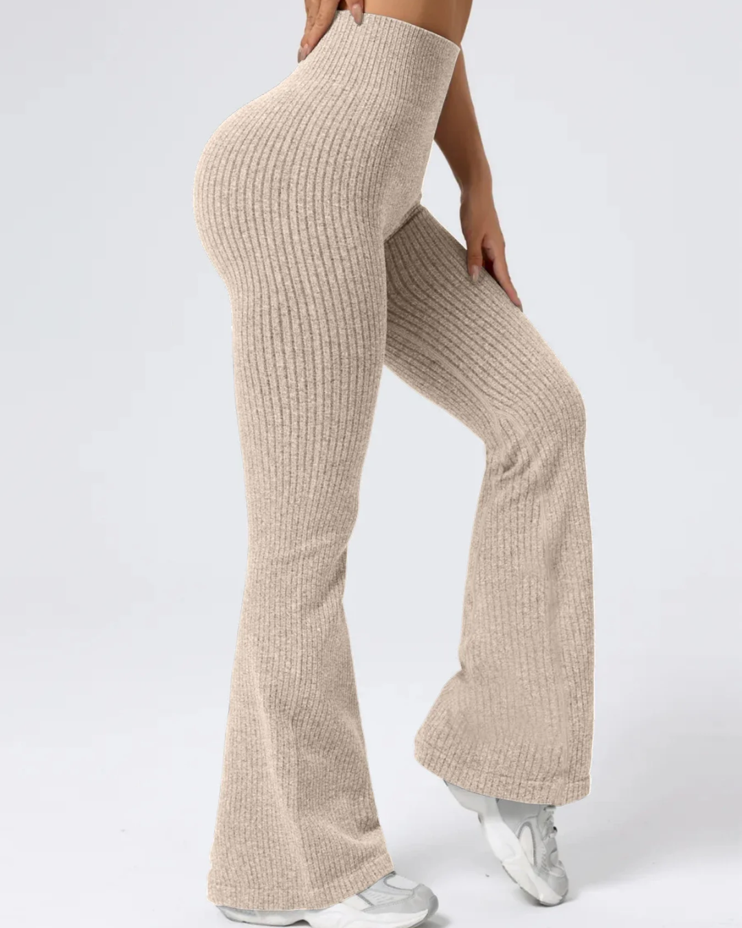 Élysia | Pantalones de Punto Acampanados de Máximo Confort para mujer