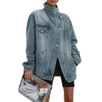 Dalia | Chaqueta asimétrica urbana con botones