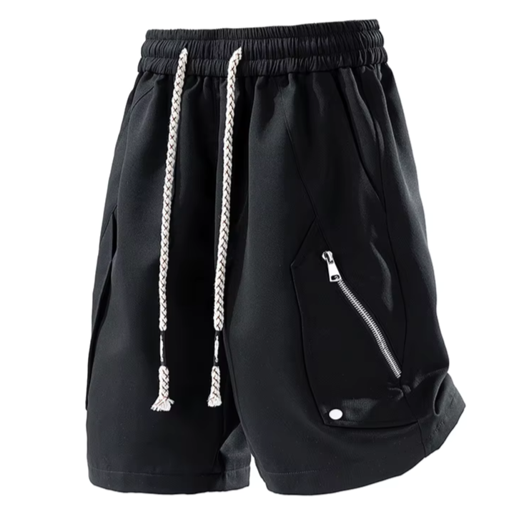 Short Deportivo Cargo con Bolsillos Zip