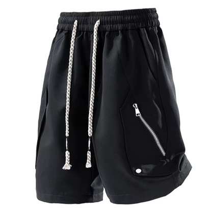 Short Deportivo Cargo con Bolsillos Zip