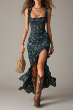 Mika | Vestido largo boho retro