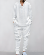 Set Valentino | Conjunto de Dos Piezas con Textura Jacquard de Trenzado para Hombre