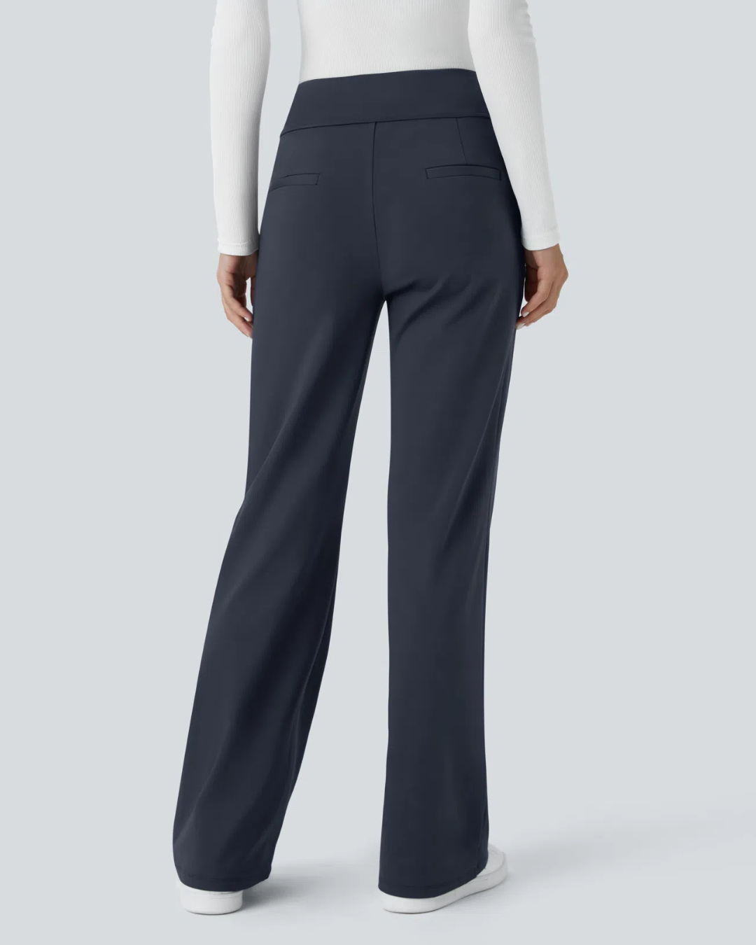 Opaline | Pantalon de Cintura Alta para Mujer con Bolsillos Laterales con Cremallera