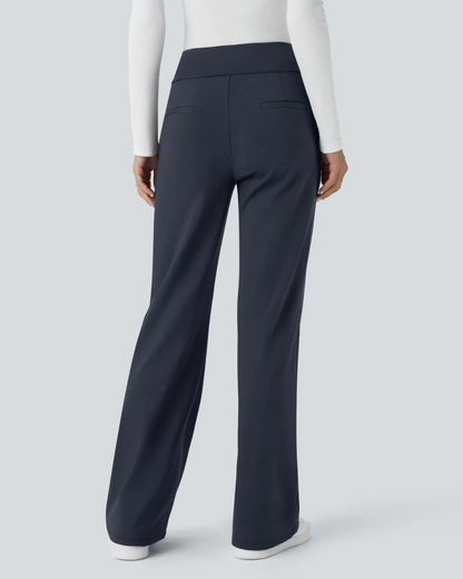 Opaline | Pantalon de Cintura Alta para Mujer con Bolsillos Laterales con Cremallera