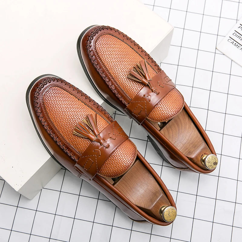Charles | Mocasines con borlas tejidas