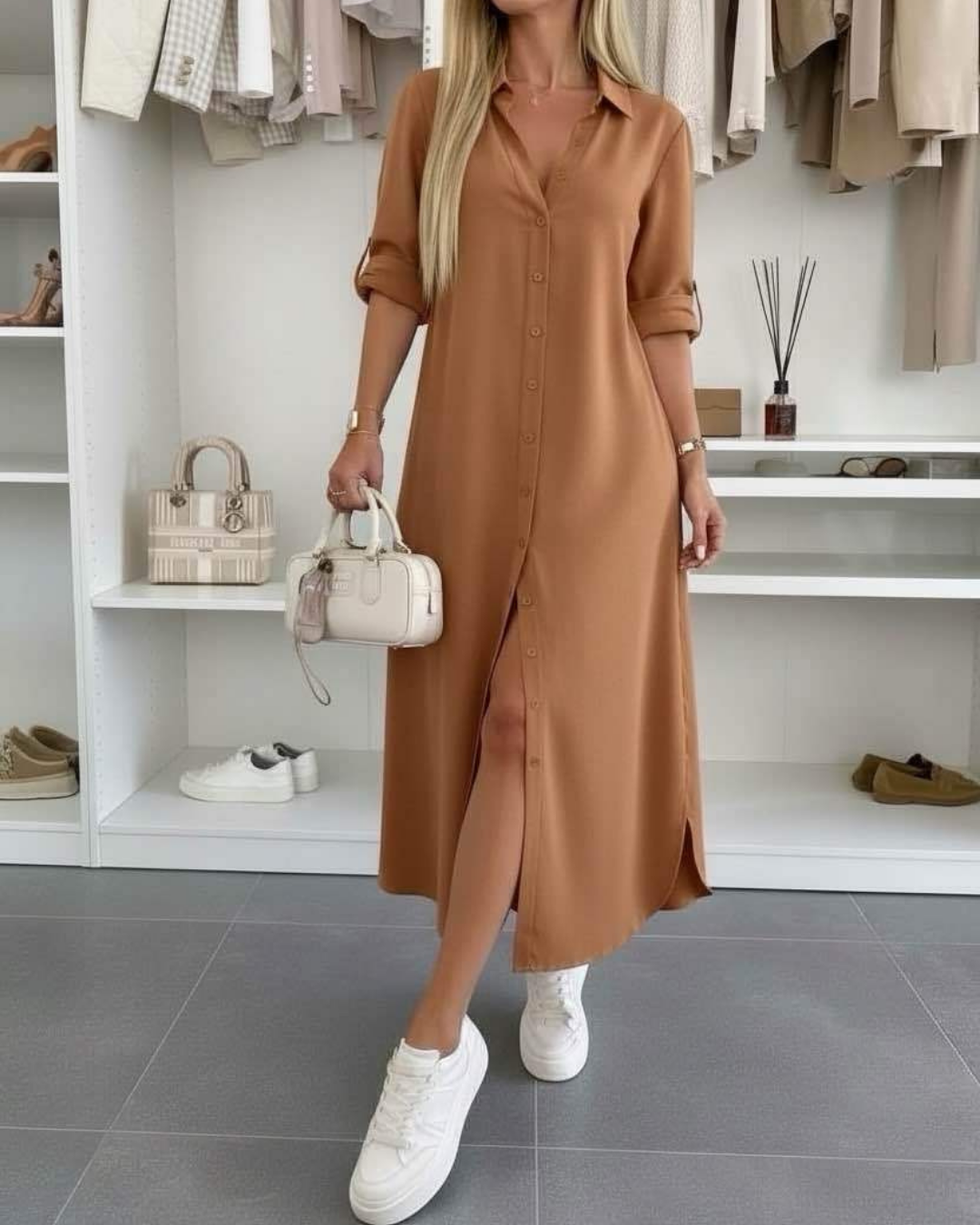 Sofía | Vestido camisero oversize