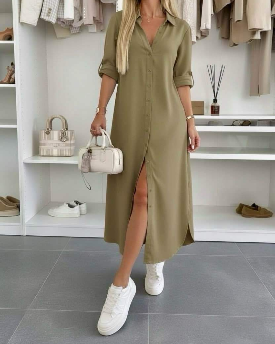 Sofía | Vestido camisero oversize