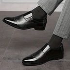 Durán | Mocasín con cremallera y doble textura