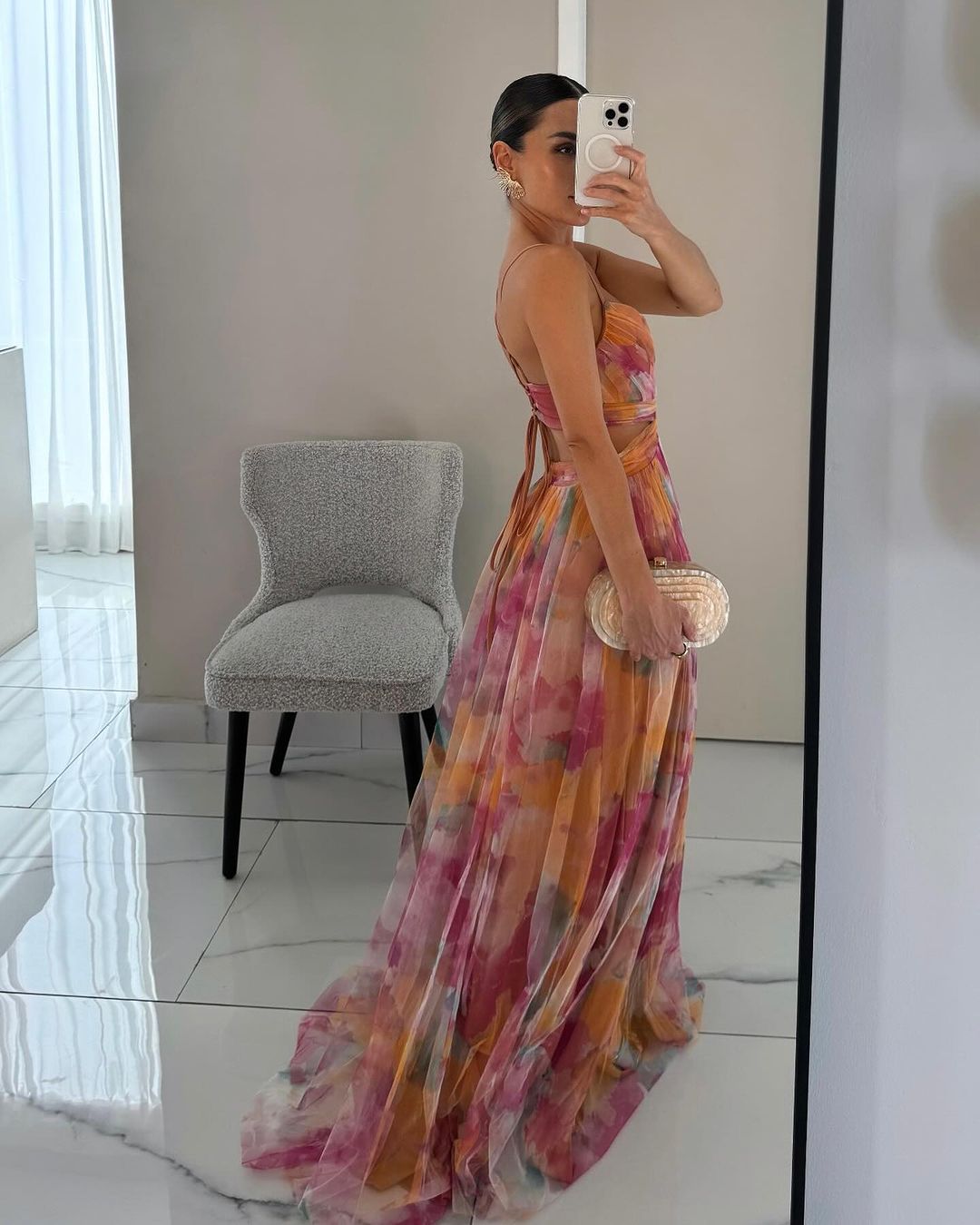 Griselda | Vestido largo con estampado floral