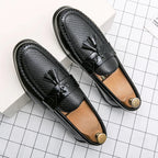 Charles | Mocasines con borlas tejidas