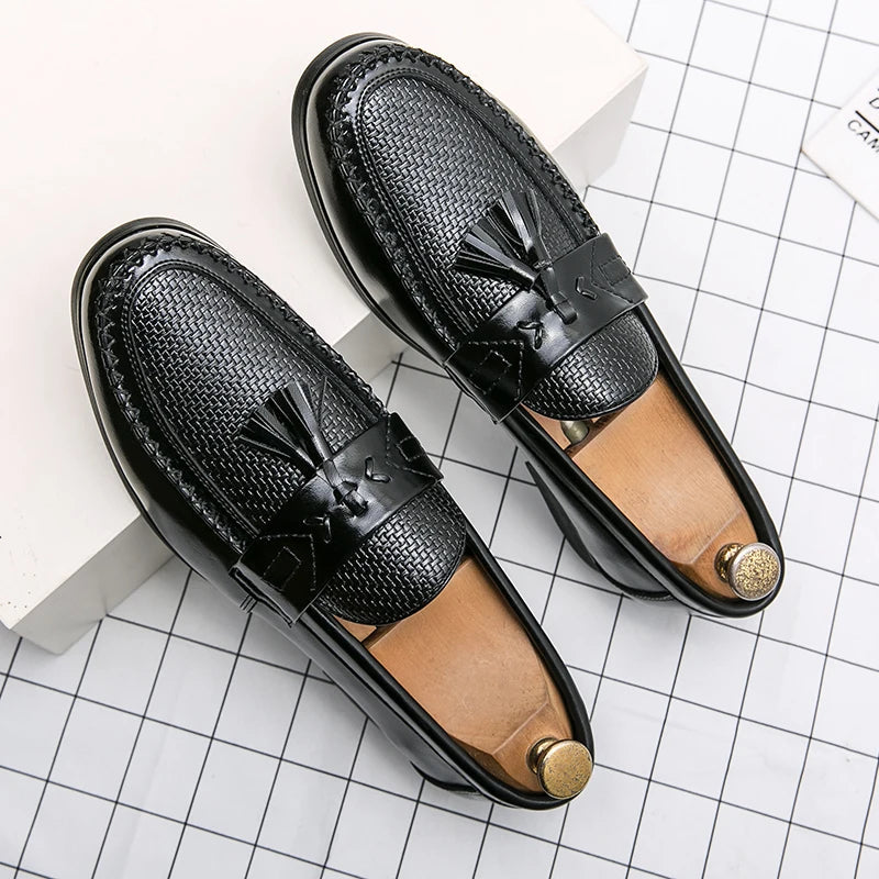Charles | Mocasines con borlas tejidas