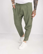 Anthony | Pantalón de Lino con Cintura Elástica Para Hombre
