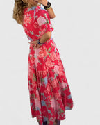 Minelda | Vestido floral con escote en V