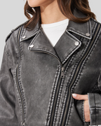 Alexandra | Chaqueta de Cuero Corta para Mujer