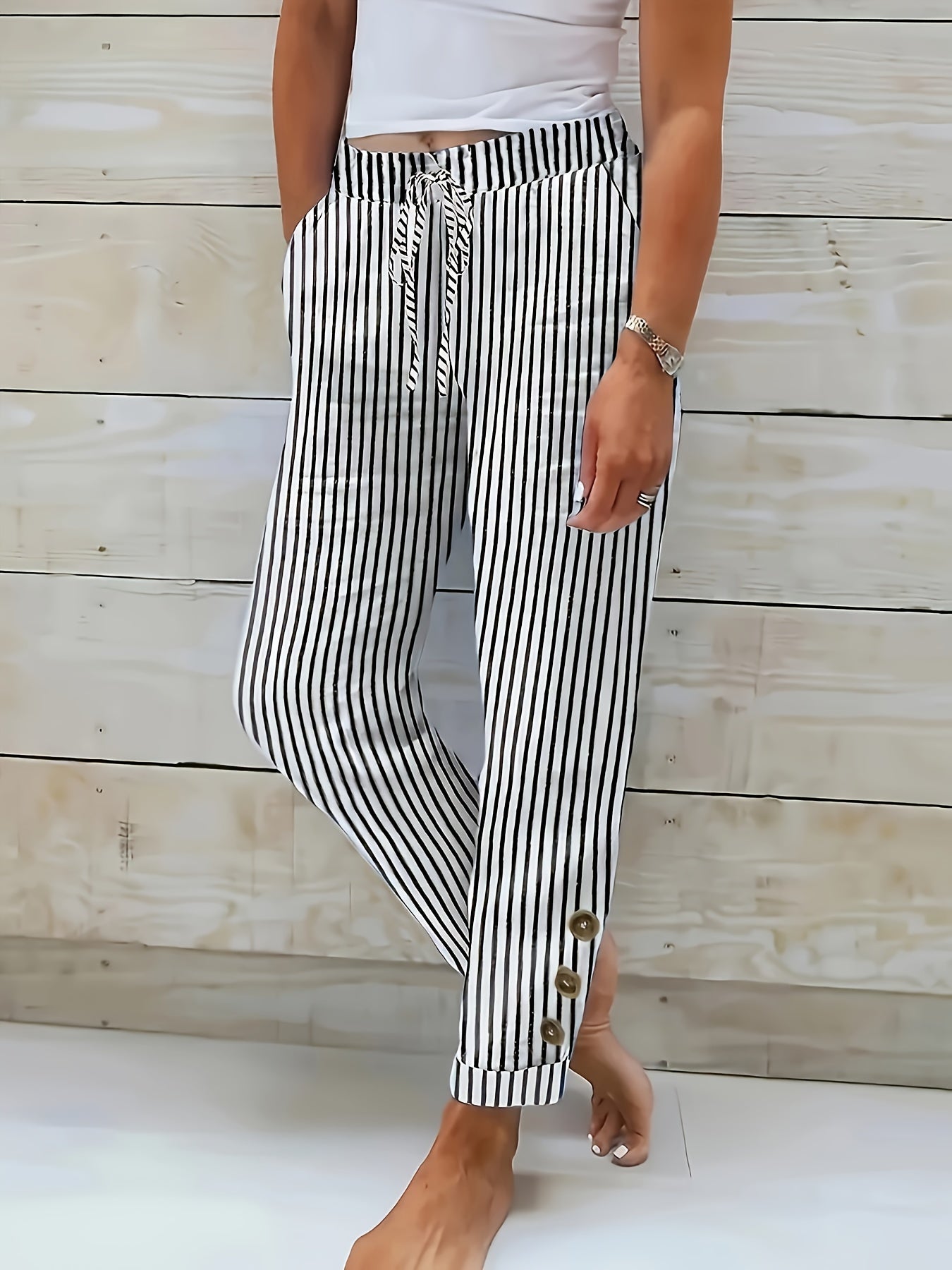 Raquelle | Pantalones informales a rayas