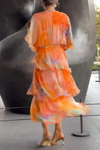Cassia | Elegante vestido de gasa