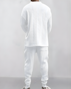 Set Valentino | Conjunto de Dos Piezas con Textura Jacquard de Trenzado para Hombre