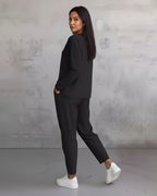Set Ivy | Conjunto de camiseta de manga larga y pantalones informales para mujer