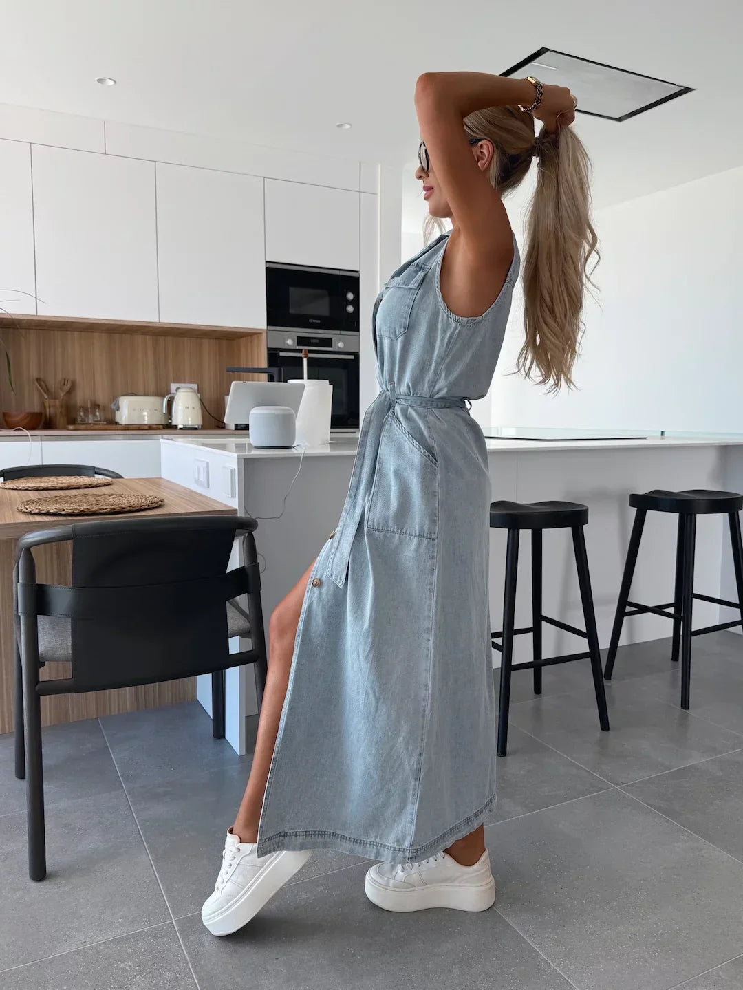 Giorgia | Vestido largo de denim